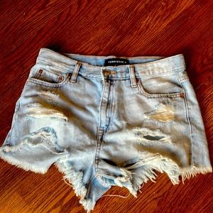 Aeropostale jean distressed cutoff shorts
